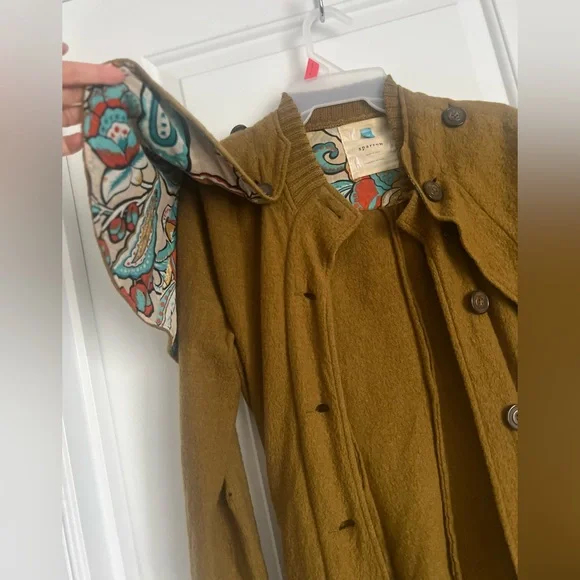 Anthropologie Sparrow Wool Cape Cardigan Coat | M - Picture 13 of 13